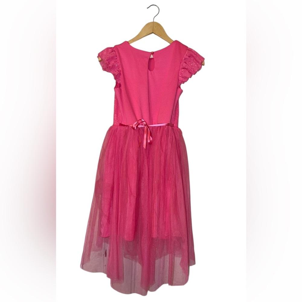 Lilt Hot Pink Sequin Bodice Tulle overlay Dress Sz xl 14/16 - Picture 2 of 6